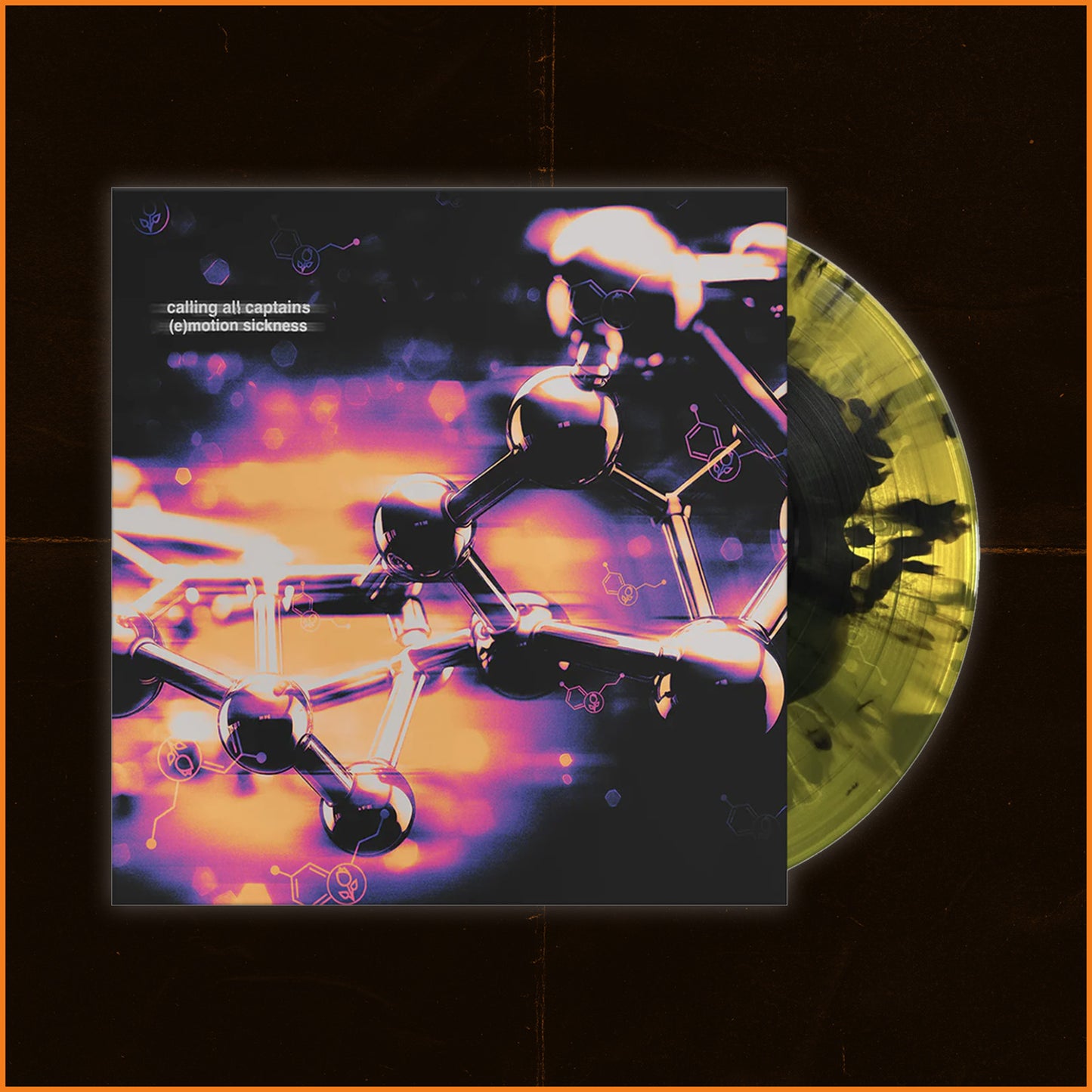 (e)motion sickness Yellow w/ Black Splatter Vinyl